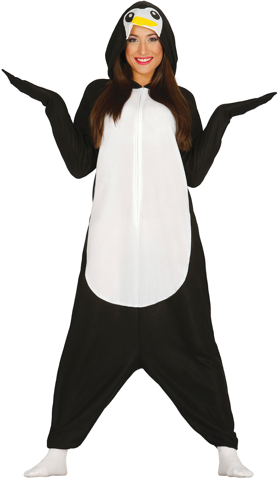 Pinguin Kostüm für Erwachsene mit Kapuze