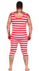 GP84384 – Zwanziger Jahre Sportkostüm Karneval Rot – Größe: 52 - 54 (L) – Farbe: Weiß