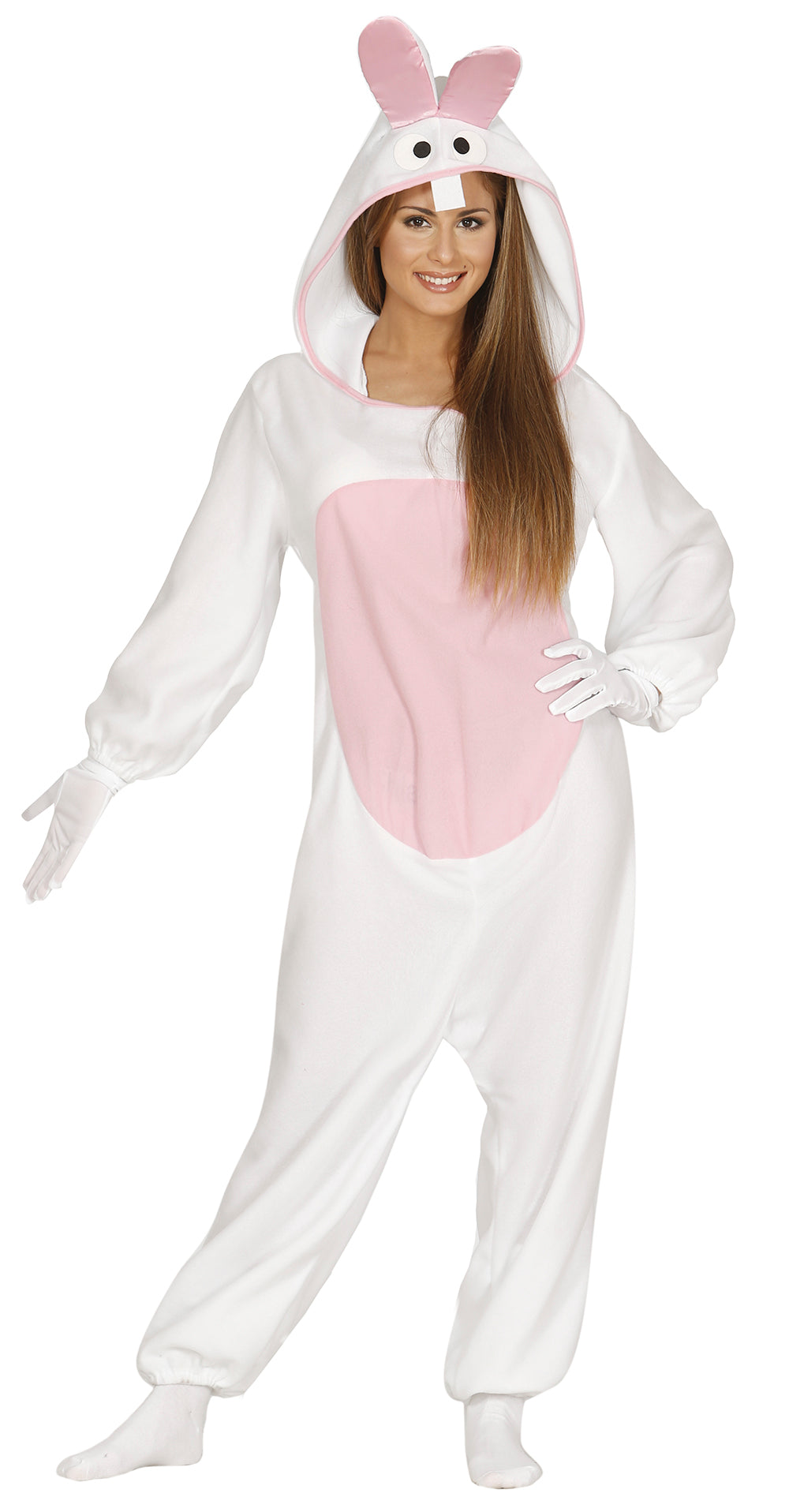 GP84422 – Tier Kigurumi Overall Weißes Kaninchen – Größe: 42 - 44 (L) – Farbe: Weiß