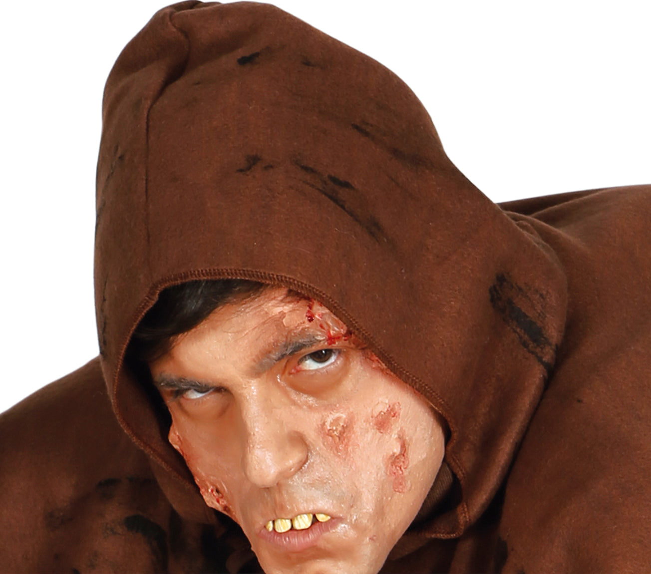GP84440 – Halloween Mönch Kostüm Henkerskutte – Größe: 52 - 54 (L) – Farbe: Braun