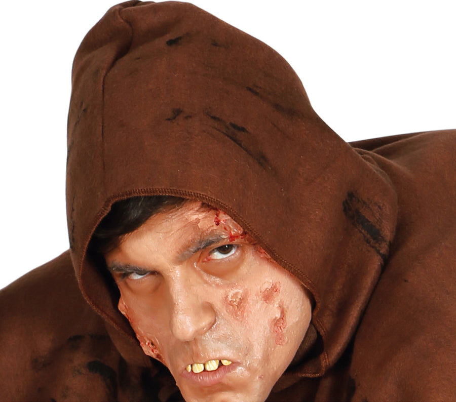 GP84440 – Halloween Mönch Kostüm Henkerskutte – Größe: 52 - 54 (L) – Farbe: Braun, Ansicht 2