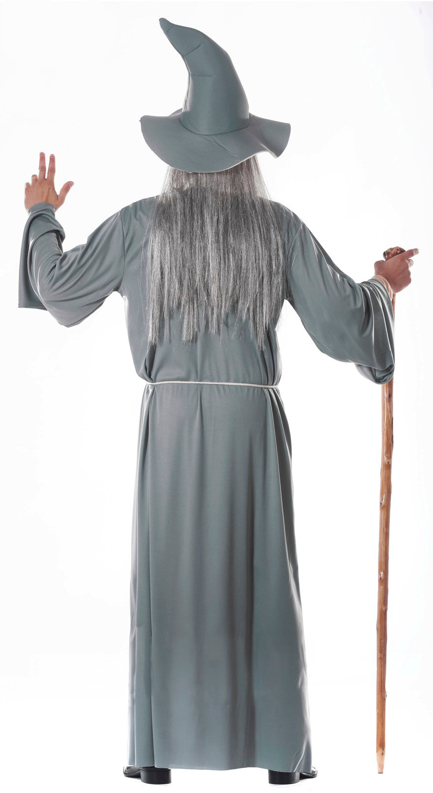 GP84466 – Zauberer Hexer Kostüm Halloween Mittelalter – Größe: 52 - 54 (L) – Farbe: Grau
