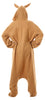 GP84494 – Tier Kigurumi Kostüm Kuscheldress – Größe: 42 - 44 (L) – Farbe: Braun