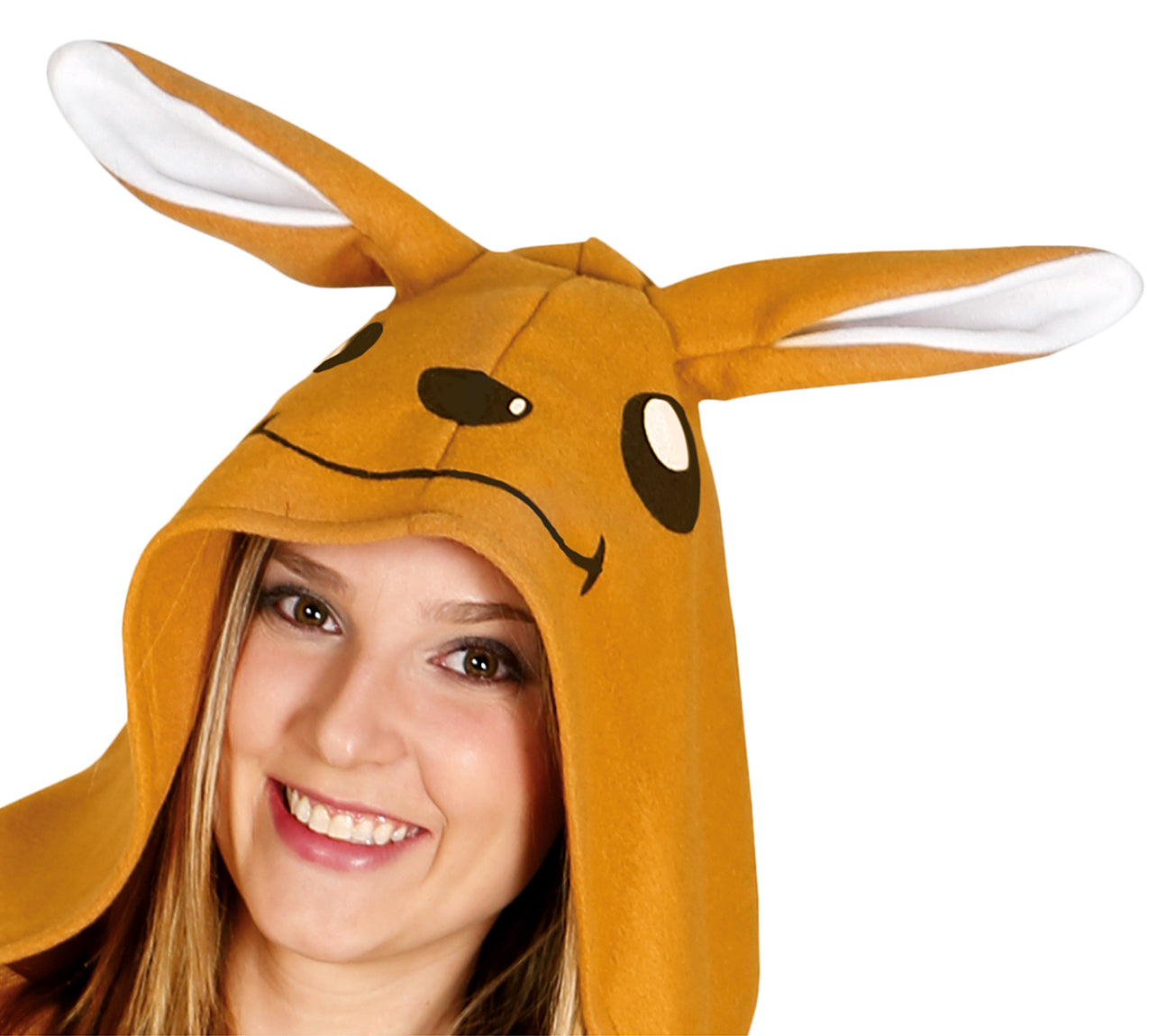 GP84494 – Tier Kigurumi Kostüm Kuscheldress – Größe: 42 - 44 (L) – Farbe: Braun