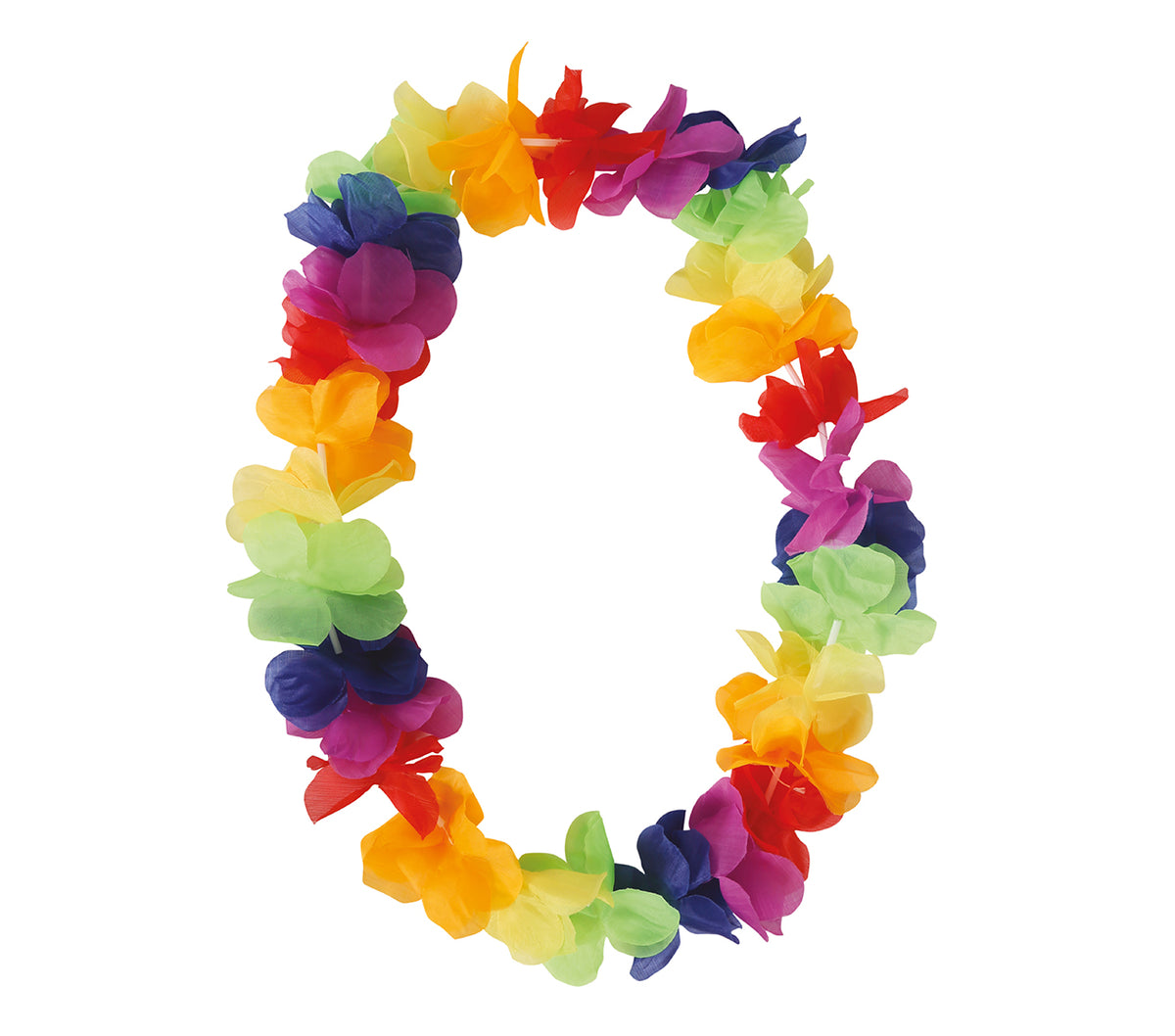 GP17259 – Hawaiikette für Erwachsene bunt Blumenkette – Farbe: Mehrfarbig