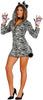 GP84511 – Tier Safari Outfit Zebra Look – Größe: 36 - 38 (S) – Farbe: Weiß