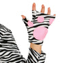 GP84511 – Tier Safari Outfit Zebra Look – Größe: 36 - 38 (S) – Farbe: Weiß