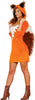 GP84530 – Fuchs Tiergewand Kapuze Schwanz Kostüm – Größe: 38 - 40 (M) – Farbe: Orange
