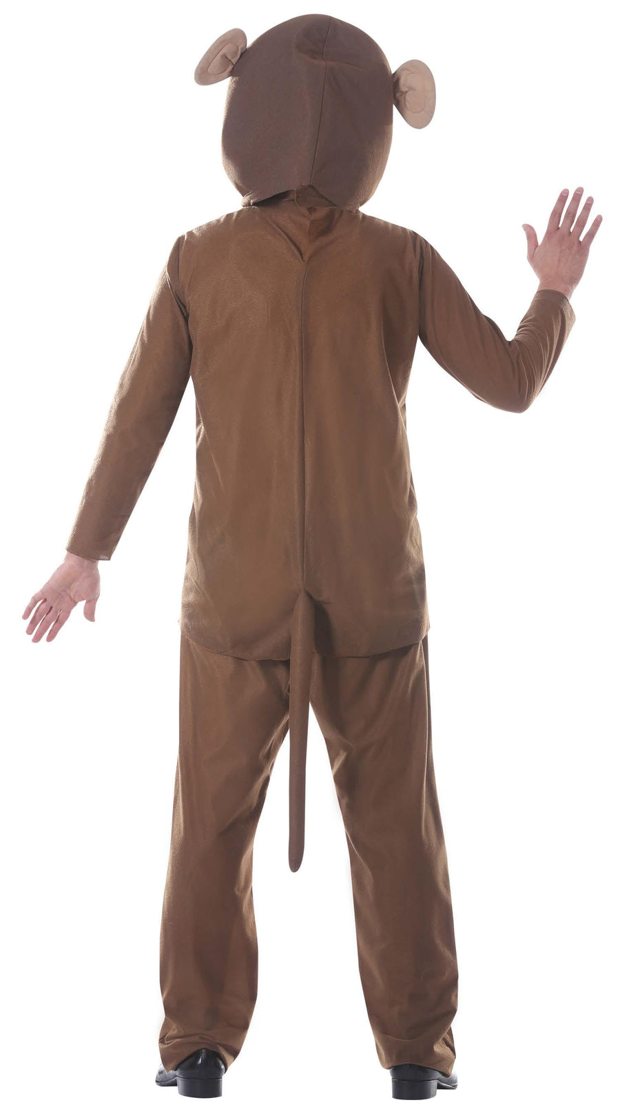 GP84560 – Affenkarneval Kostüm Tieroverall – Größe: 52 - 54 (L) – Farbe: Braun, Ansicht 2