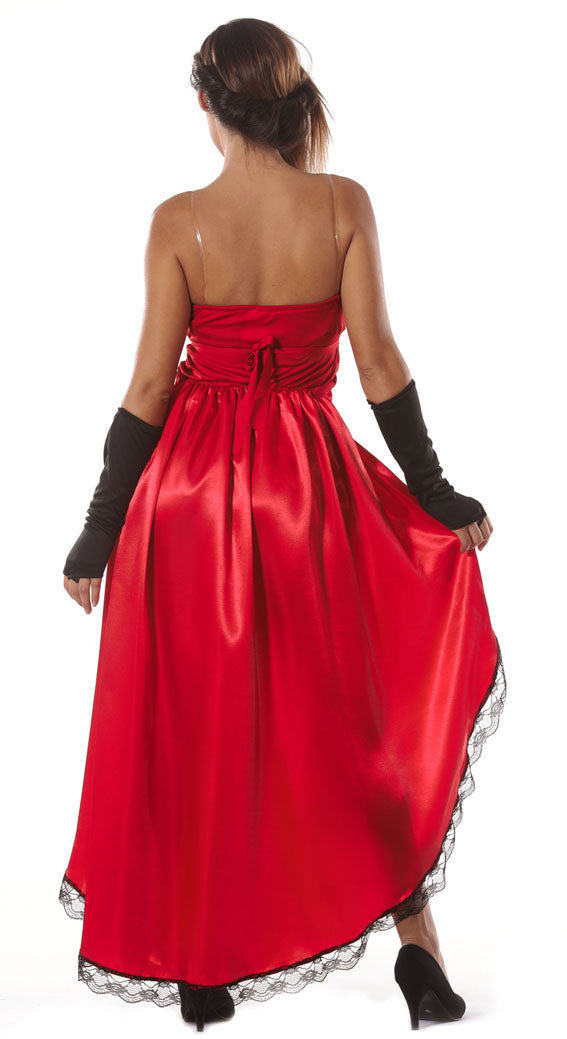 GP84564 – Cowboys Karnevalskleid Burlesque Stil – Größe: 42 - 44 (L) – Farbe: Rot