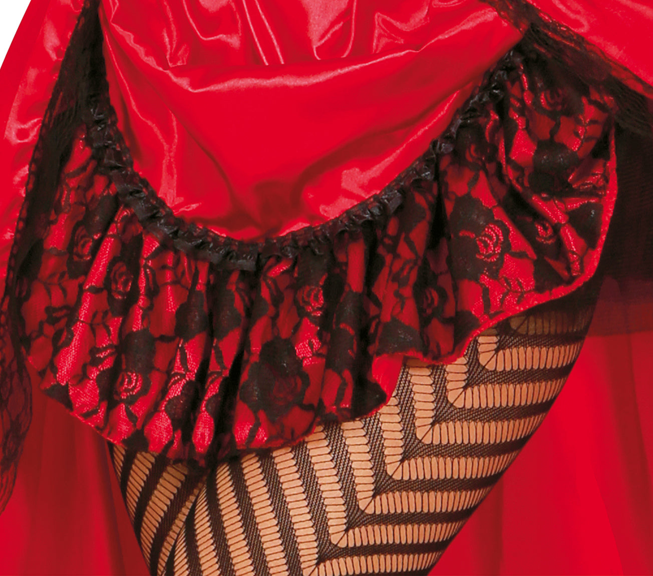 GP84564 – Cowboys Karnevalskleid Burlesque Stil – Größe: 42 - 44 (L) – Farbe: Rot