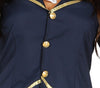 GP84577 – Lotsen Uniform Karnevalskostüm Flugassistent – Größe: 42 - 44 (L) – Farbe: Blau