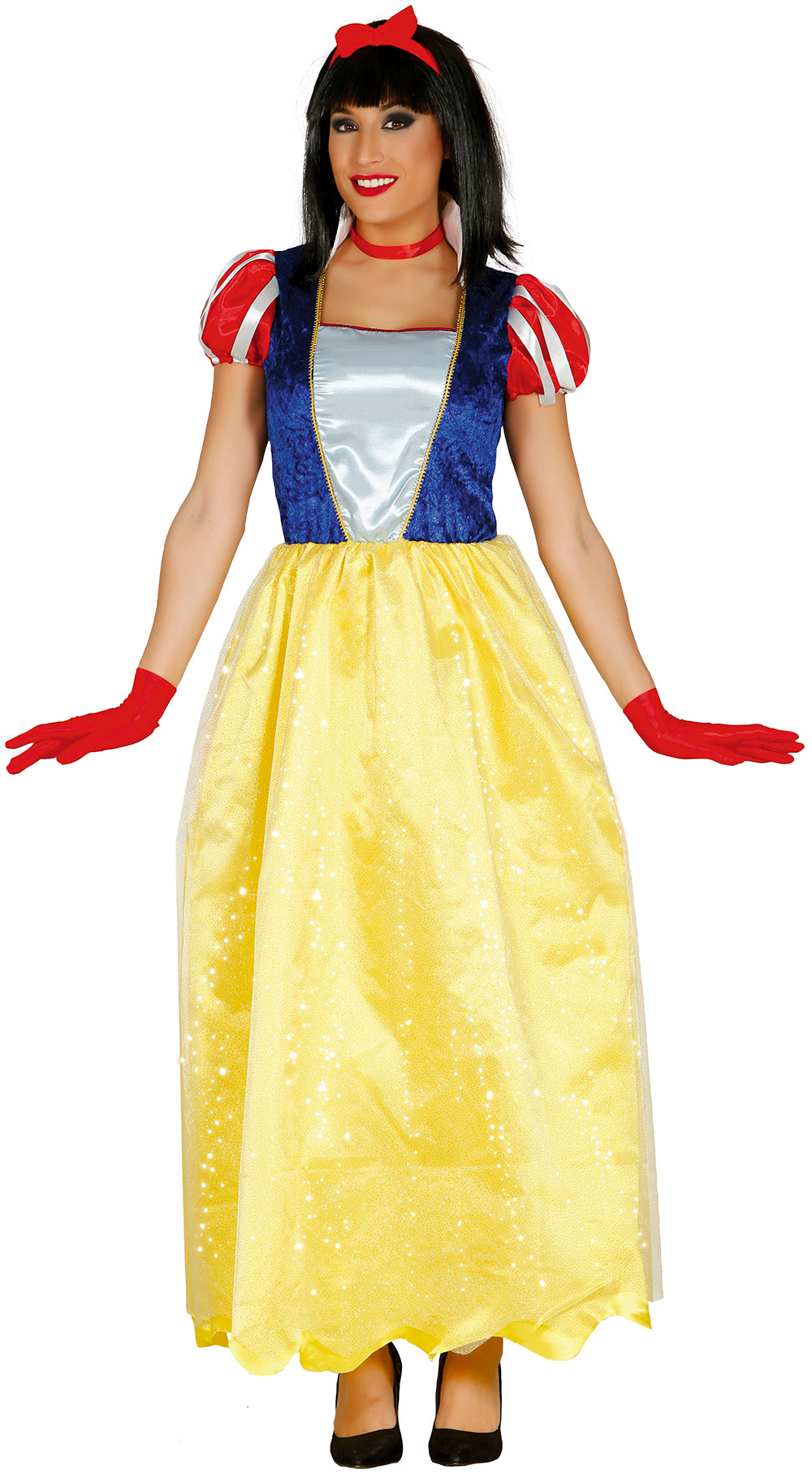 GP84588 – Prinzessin Märchen Königin Wald – Größe: 42 - 44 (L) – Farbe: Gelb