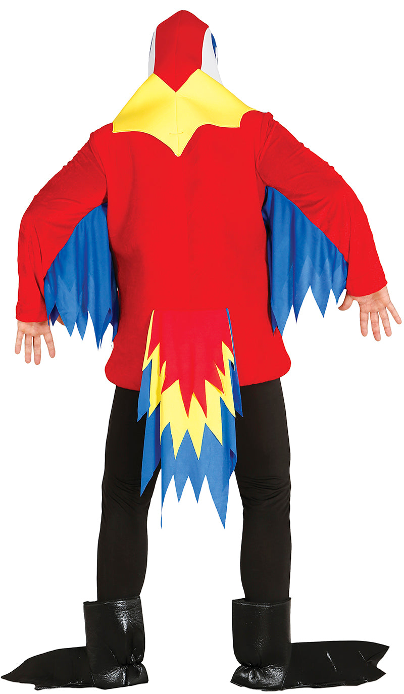 GP84602 – Papagei Karneval Kostüm Bunter Vogel – Größe: 52 - 54 (L) – Farbe: Mehrfarbig