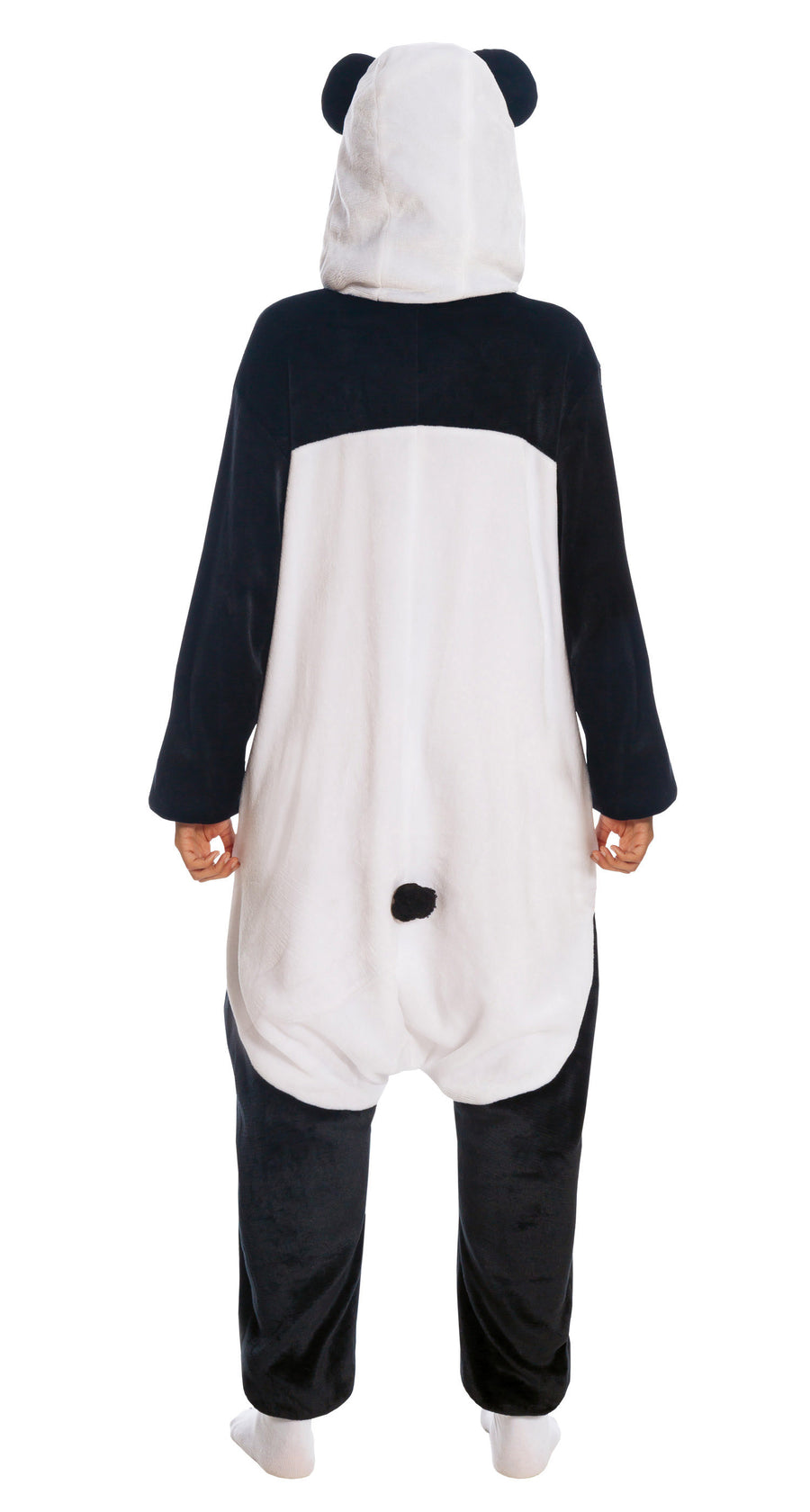 GP84612 – Tier Kigurumi Panda Kostüm Overall – Größe: 42 - 44 (L) – Farbe: Weiß, Ansicht 2