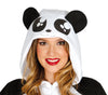 GP84612 – Tier Kigurumi Panda Kostüm Overall – Größe: 42 - 44 (L) – Farbe: Weiß