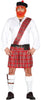 GP84614 – Weltkulturen Schottischer Kilt Kostüm – Größe: 52 - 54 (L) – Farbe: Weiß