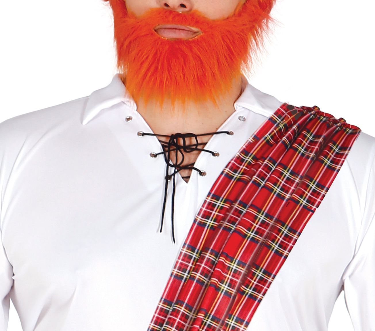 GP84614 – Weltkulturen Schottischer Kilt Kostüm – Größe: 52 - 54 (L) – Farbe: Weiß