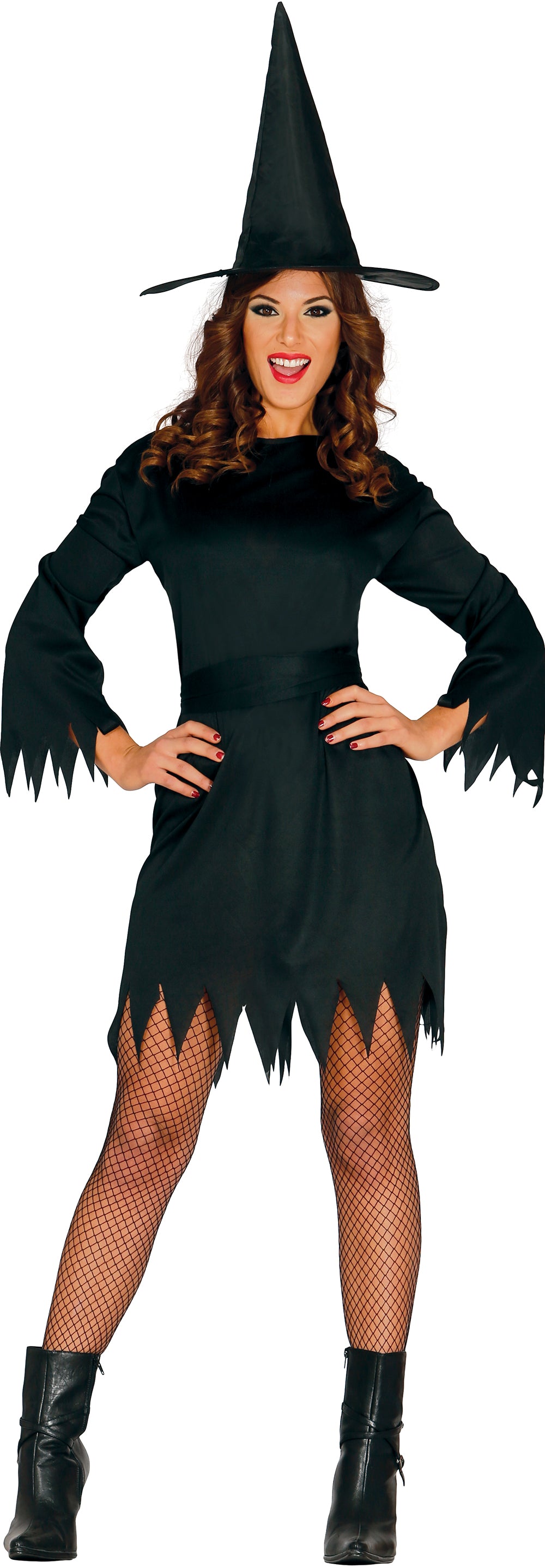 GP80026 – Hexe Schwarze Magie Halloween Zauberhut – Größe: 38 - 40 (M) – Farbe: Schwarz
