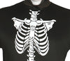 GP80027 – Skelett Reaper Halloween Anzug Mit Kapuze – Größe: 48 - 50 (M) – Farbe: Schwarz