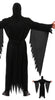 GP80045 – Halloween Sensemann Kostüm Flügel Kapuze – Größe: 48 - 50 (M) – Farbe: Schwarz