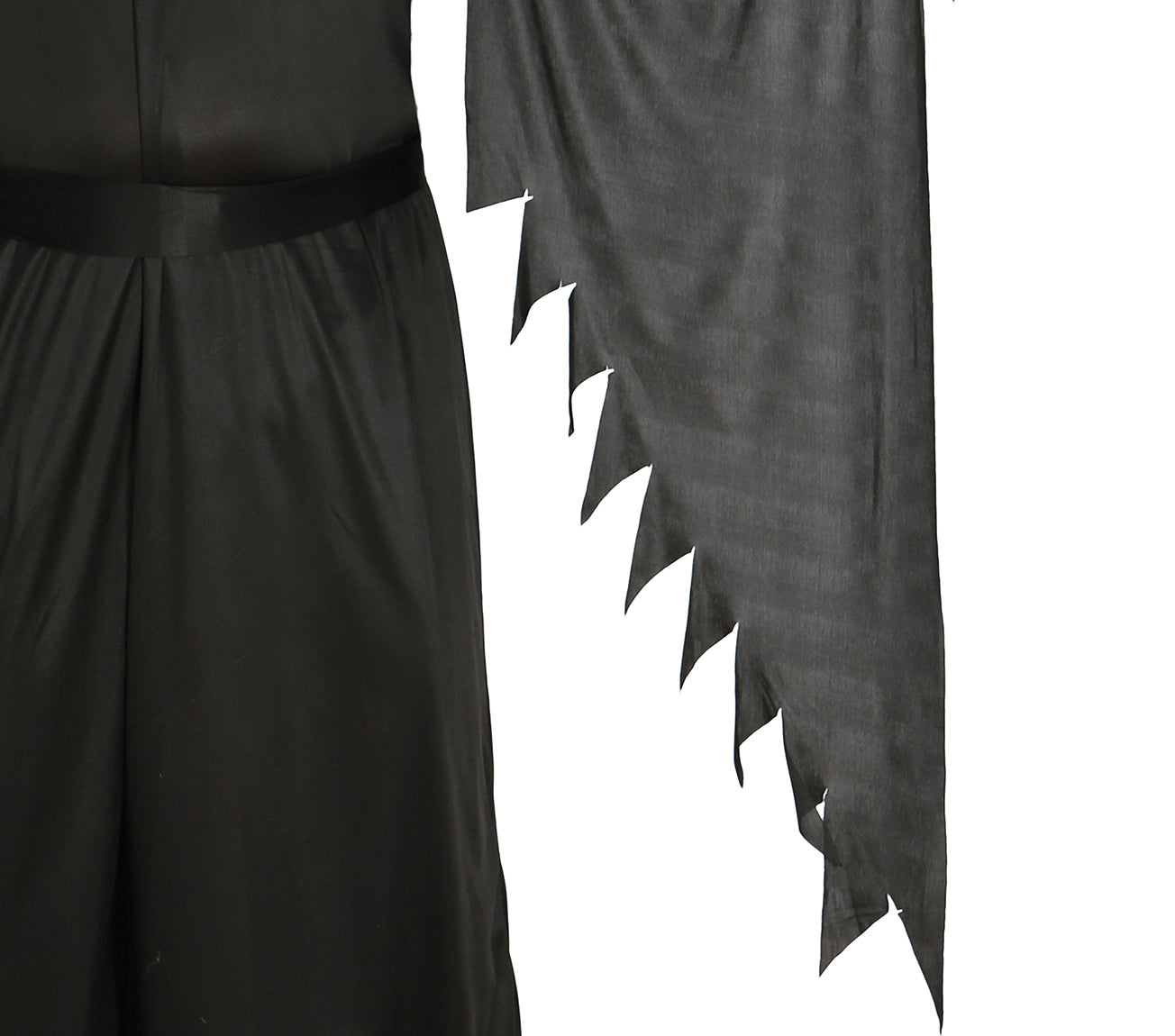 GP80045 – Halloween Sensemann Kostüm Flügel Kapuze – Größe: 48 - 50 (M) – Farbe: Schwarz