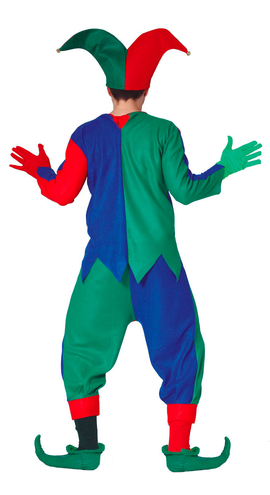 GP80101 – Clown Hofnarr Kostüm Mittelalter – Größe: 48 - 50 (M) – Farbe: Rot