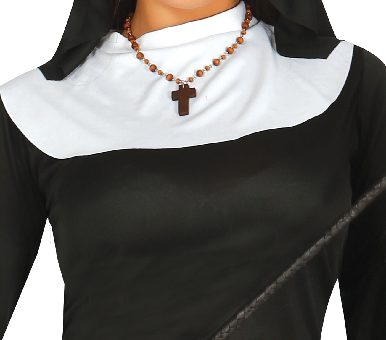 GP80181 – Religion Mystisches Nonnen Kostüm – Größe: 38 - 40 (M) – Farbe: Schwarz