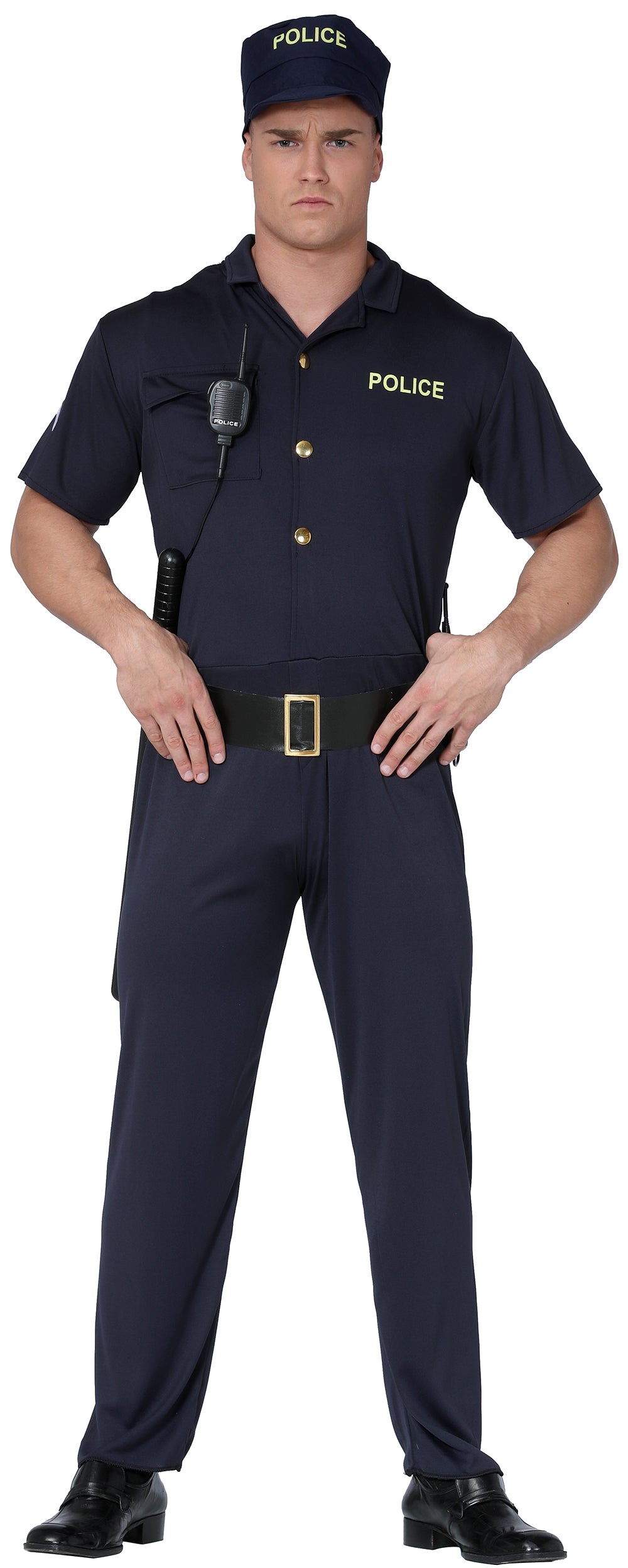 GP80373 – Polizei Karneval Outfit Blau – Größe: 48 - 50 (M) – Farbe: Blau