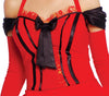GP80374 – Cowboy Tänzerin Kleid Karneval – Größe: 36 - 38 (S) – Farbe: Rot
