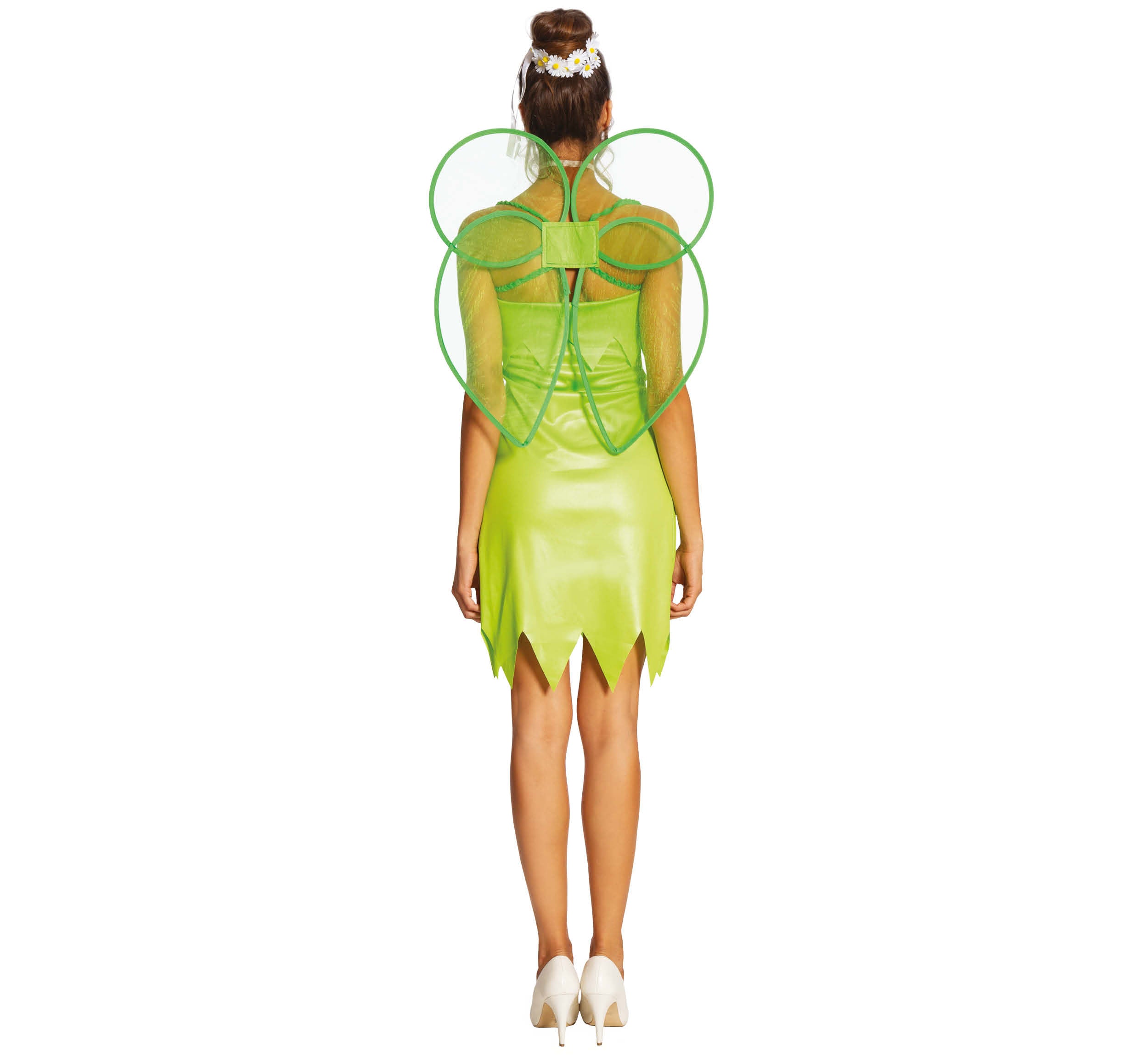 GP80395 – Fee Kostüm Fantasie Grün Flügel – Größe: 36 - 38 (S) – Farbe: Grün