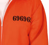 GP80435 – Dieb Halloween Kostüm Gefängnis Outfit – Größe: 48 - 50 (M) – Farbe: Orange
