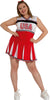 GP80597 – Sport Festliche Cheerleader Karneval – Größe: 44 - 46 (XL) – Farbe: Rot
