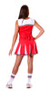 GP80597 – Sport Festliche Cheerleader Karneval – Größe: 44 - 46 (XL) – Farbe: Rot