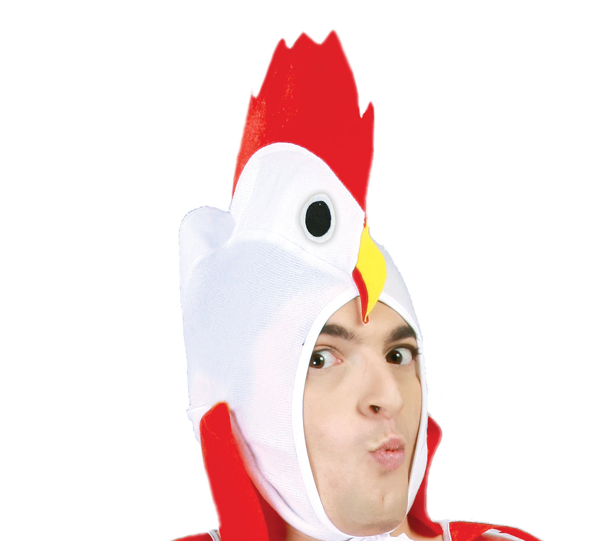 GP80605 – Tier Fantasie Huhn Anzug Karneval – Größe: 48 - 50 (M) – Farbe: Weiß