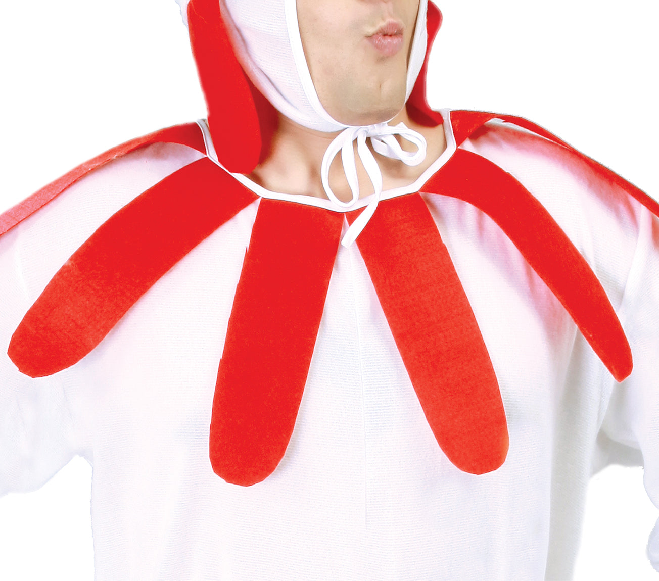 GP80605 – Tier Fantasie Huhn Anzug Karneval – Größe: 48 - 50 (M) – Farbe: Weiß