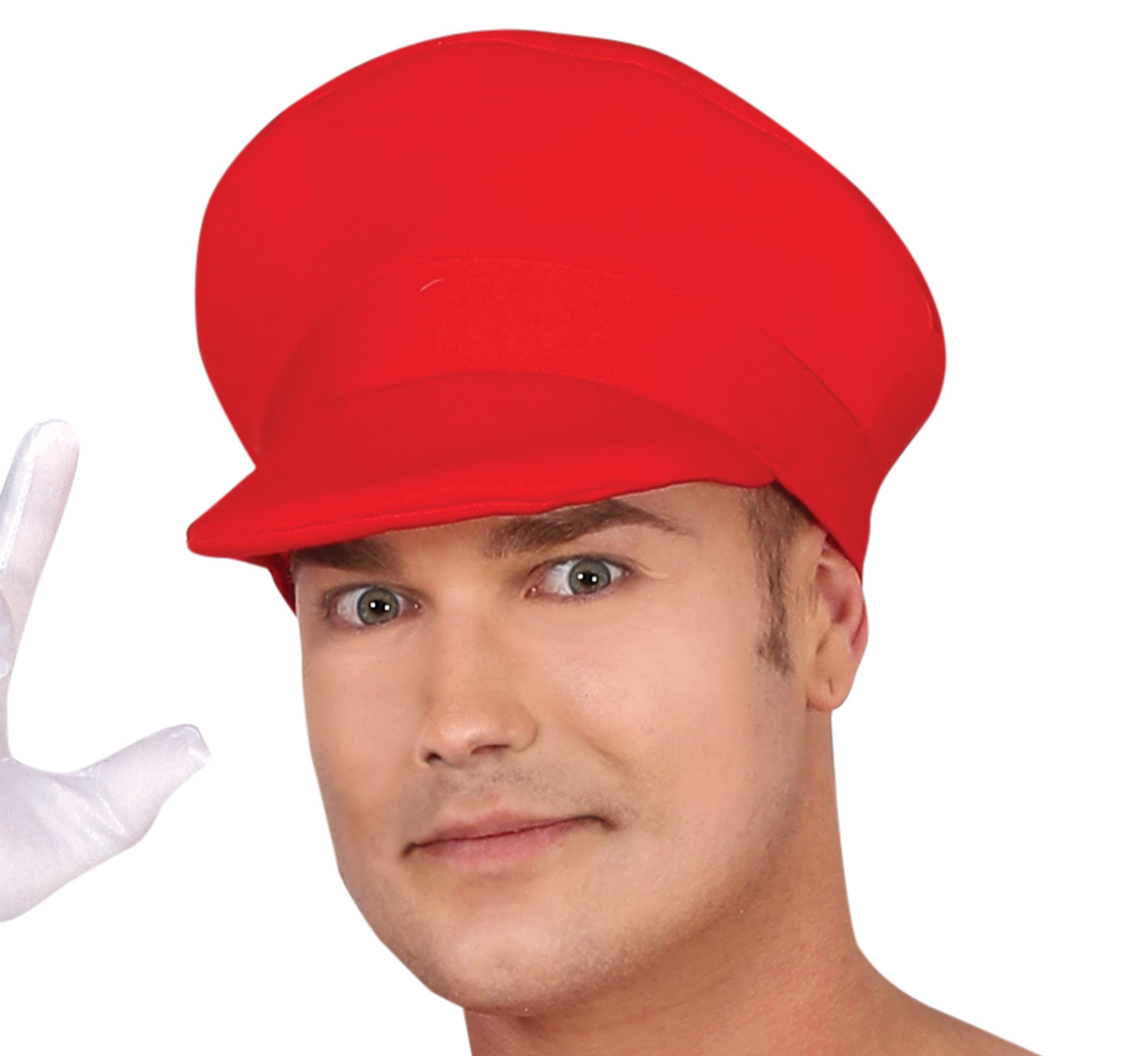 GP80626 – Klempner Abenteuerfigur Cosplay Karneval – Größe: 48 - 50 (M) – Farbe: Rot