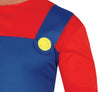 GP80626 – Klempner Abenteuerfigur Cosplay Karneval – Größe: 48 - 50 (M) – Farbe: Rot
