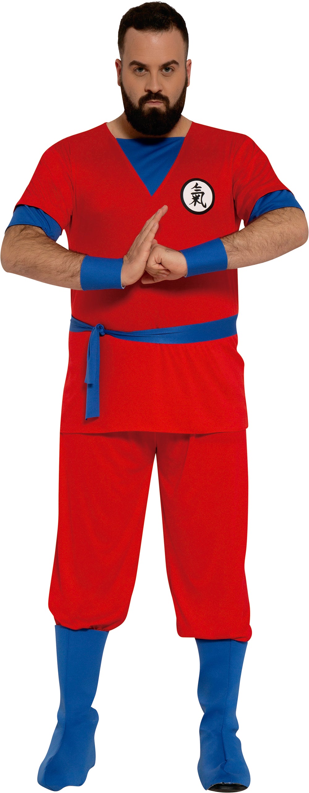GP80627 – Ninja Abenteurer Helden Kostüm Asien – Größe: 54 - 56 (XL) – Farbe: Rot