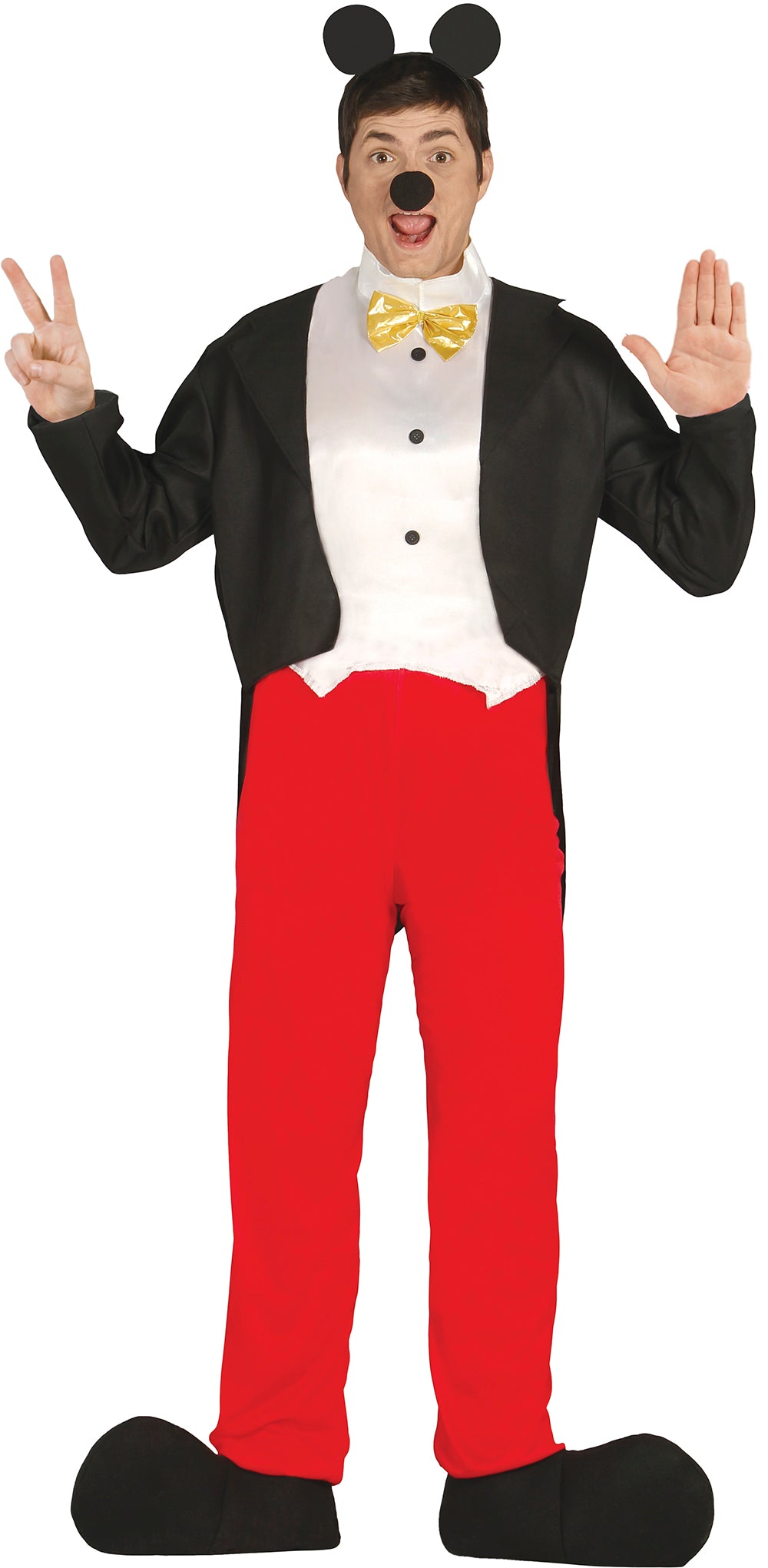 GP80635 – Maus Märchenkostüm Karneval Kleider – Größe: 48 - 50 (M), 54 - 56 (XL) – Farbe: Schwarz