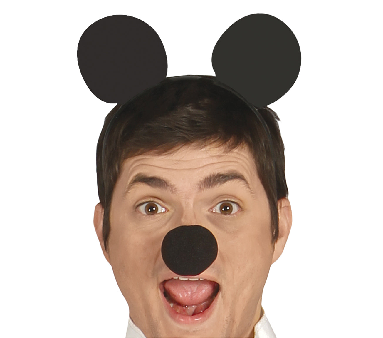GP80635 – Maus Märchenkostüm Karneval Kleider – Größe: 48 - 50 (M), 54 - 56 (XL) – Farbe: Schwarz