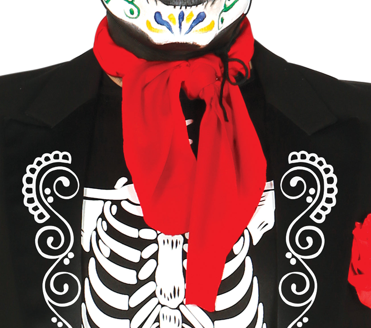 GP84297 – Skelett Mexikanischer Dia De Halloween – Größe: 48 - 50 (M) – Farbe: Schwarz