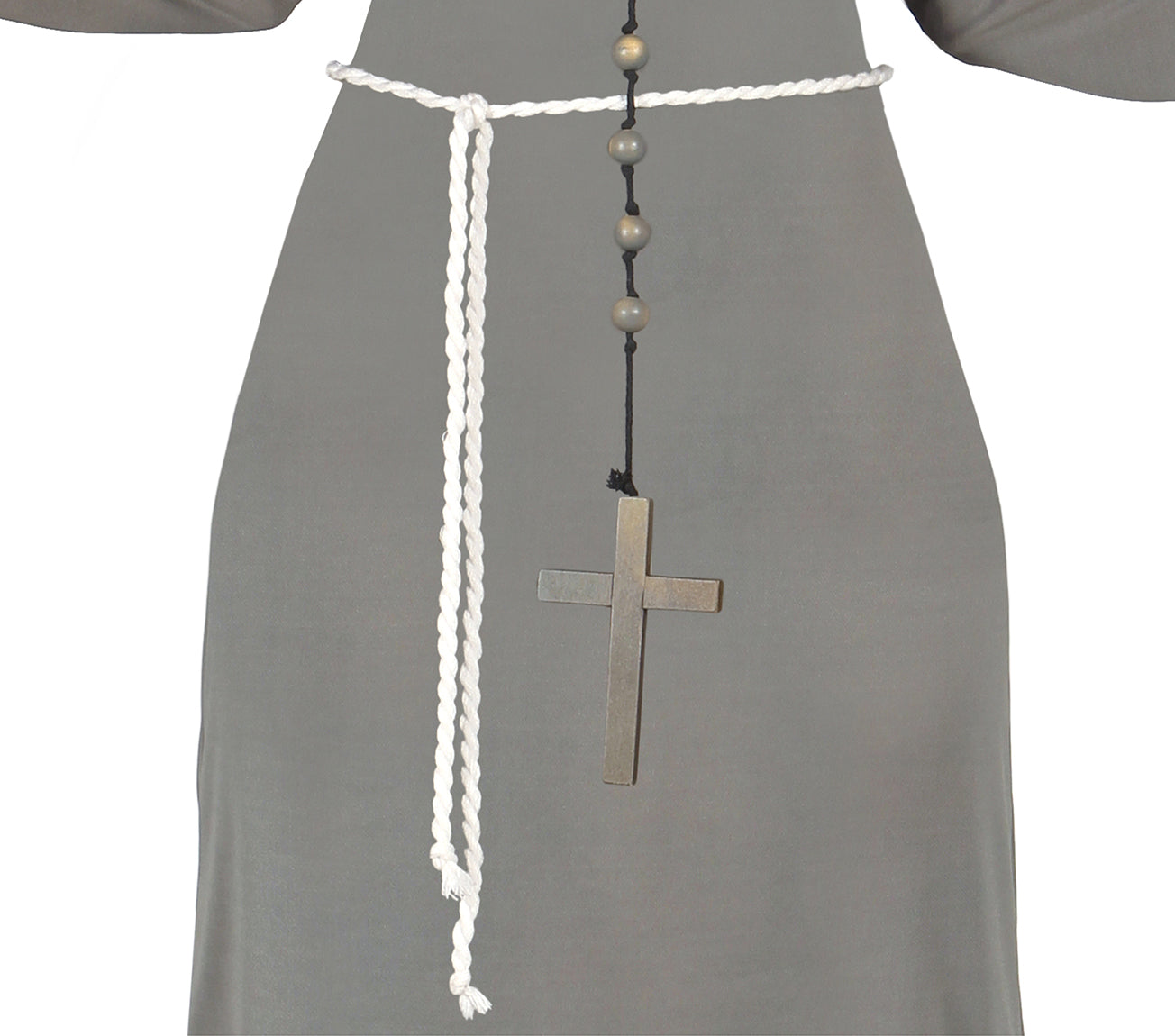 GP80947 – Halloween Nonne Dunkles Mysterium Kostümgeist – Größe: 38 - 40 (M) – Farbe: Grau