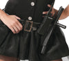 GP80650 – Polizei Karnevalskostüm Schwarz Mütze – Größe: 42 - 44 (L) – Farbe: Schwarz