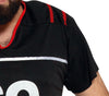 GP80652 – Sportheld Karnevalkostüm Quarterback – Größe: 54 - 56 (XL) – Farbe: Schwarz