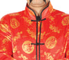 GP80666 – Asiatisches Karnevalsoutfit Drachenmuster – Größe: 48 - 50 (M) – Farbe: Rot