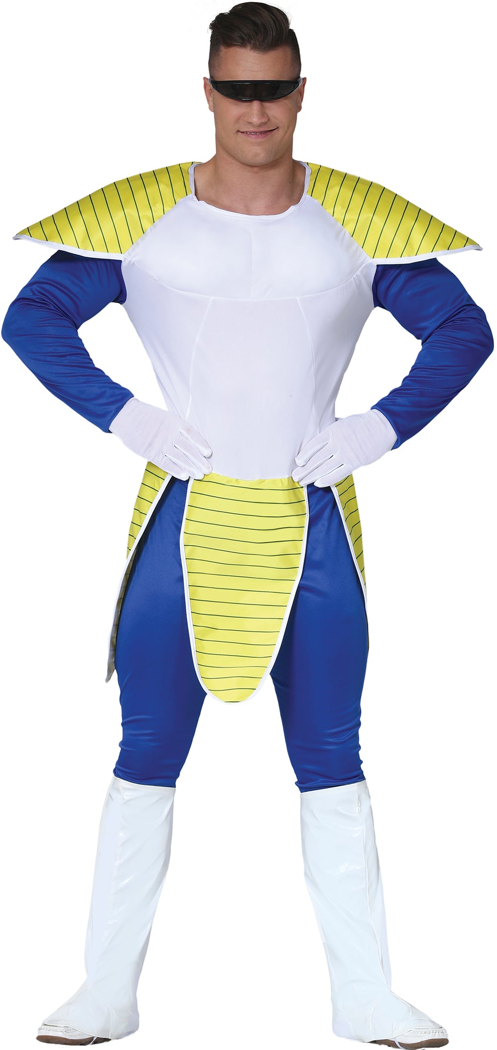 GP80734 – Ninja Anime Abenteuer Krieger Kostüm – Größe: 48 - 50 (M) – Farbe: Blau