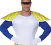 GP80734 – Ninja Anime Abenteuer Krieger Kostüm – Größe: 48 - 50 (M) – Farbe: Blau