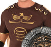 GP84848 – Römer Gladiator Antiker Krieger Kostüm – Größe: 48 - 50 (M) – Farbe: Braun