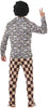 GP80763 – 70S Retro Anzug Disco Kostüm – Größe: 48 - 50 (M) – Farbe: Braun